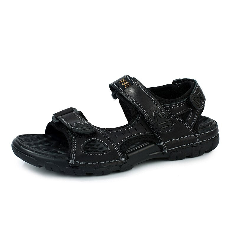 Summer Genuine Leather Men's Sandals-My Soft Slipper