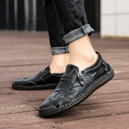 Men's Casual Soft Leather Shoes-My Soft Slipper
