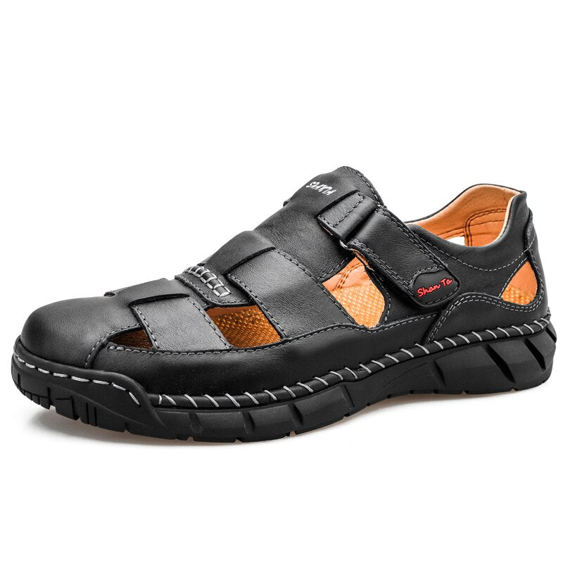 Summer Soft Leather Beach Sandals-My Soft Slipper