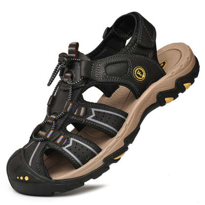 Summer Genuine Leather Casual Men Sandals-My Soft Slipper
