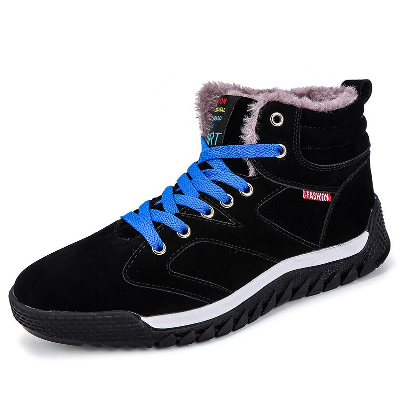 Winter Winter Warm Plush Lace-Up Ankle Boots-My Soft Slipper