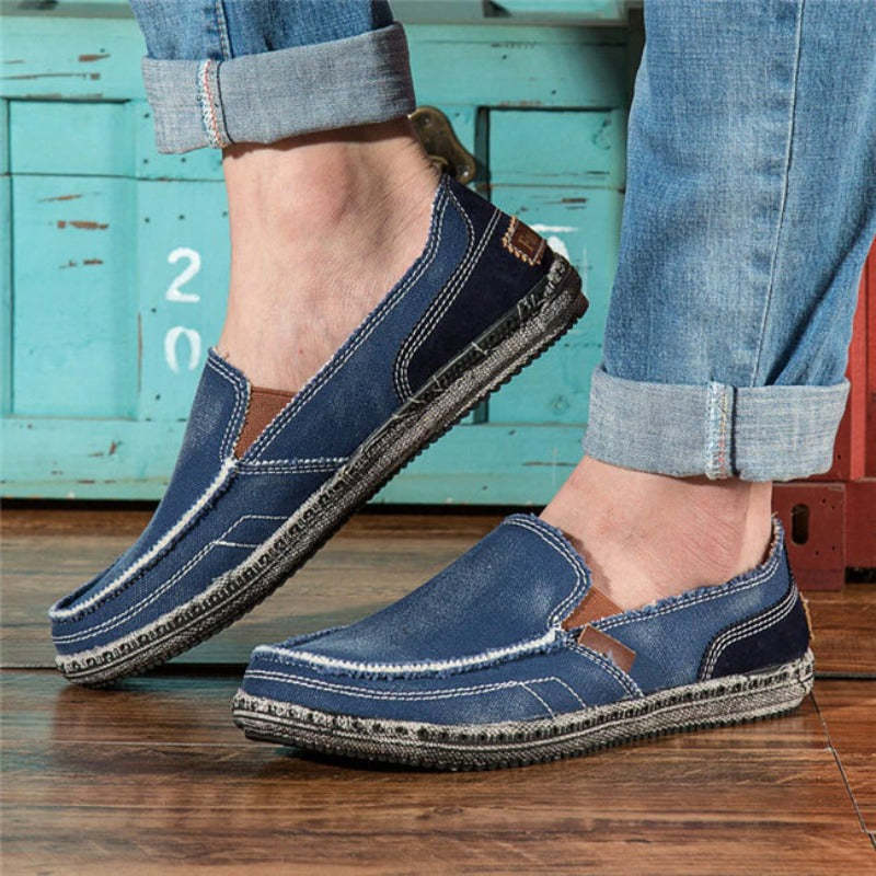 Men's Denim Classic Canvas Shoes-My Soft Slipper