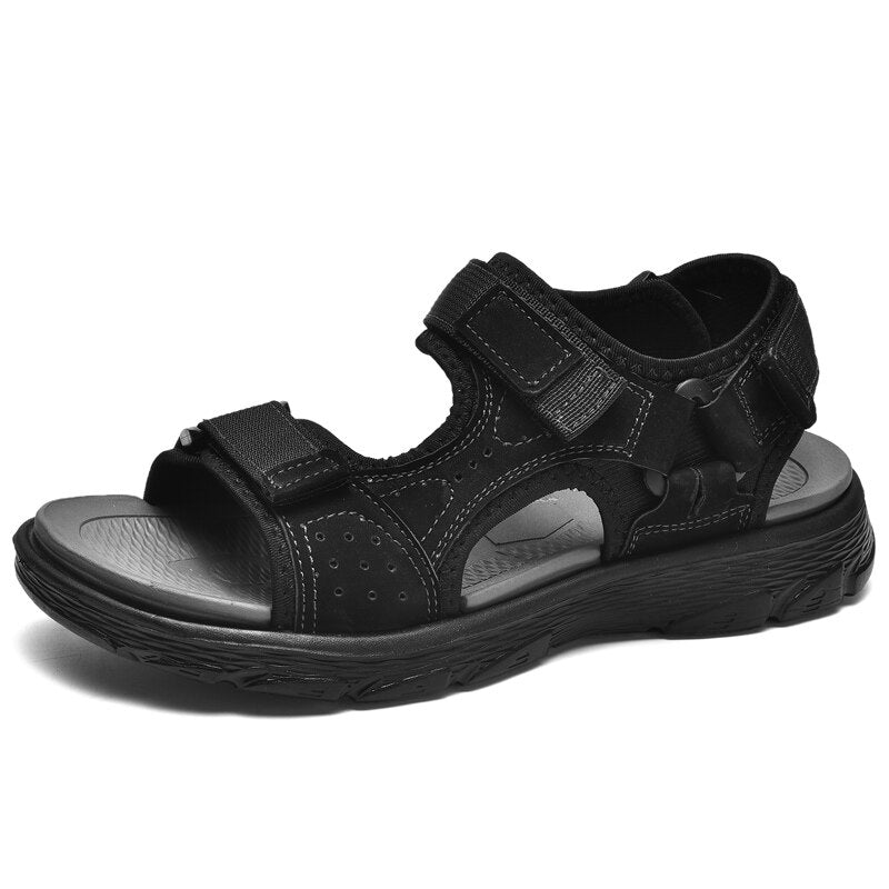 Men's Comfortable Summer Leather Sandals-My Soft Slipper