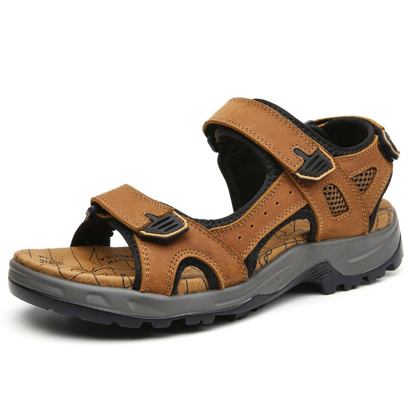 Genuine Leather Soft Sandals-My Soft Slipper