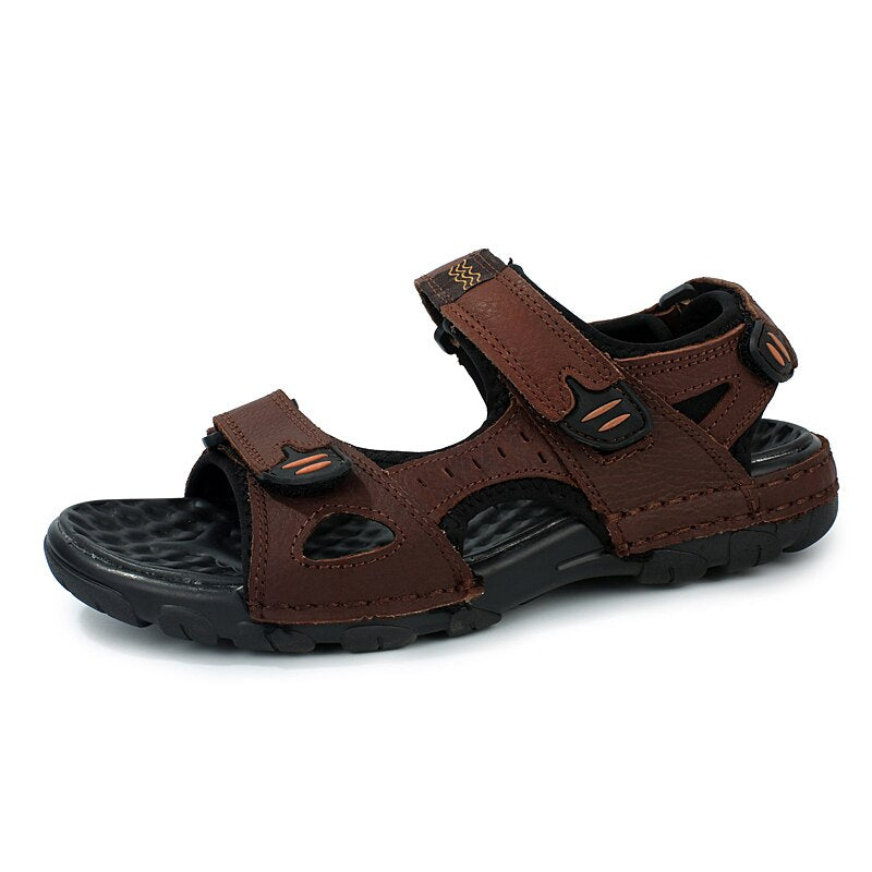 Summer Genuine Leather Men's Sandals-My Soft Slipper