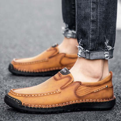 Men's Soft Leather Outdoor Loafers-My Soft Slipper