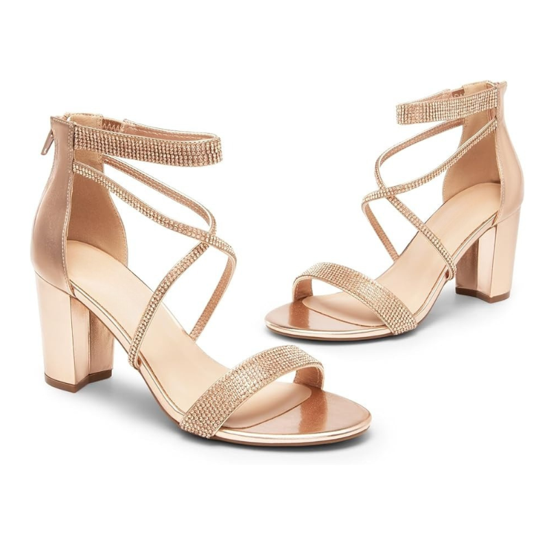 Stylish And Versatile Block Open Toe Sandals-My Soft Slipper