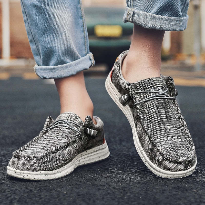 Men's Casual Denim Canvas Sneakers-My Soft Slipper