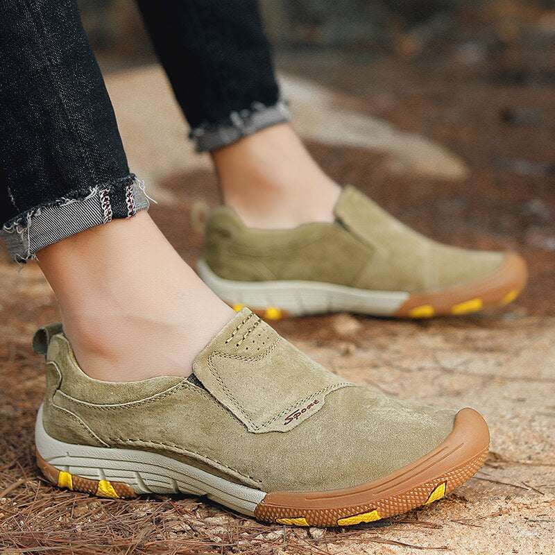 Genuine Leather Men's Comfortable Loafers-My Soft Slipper