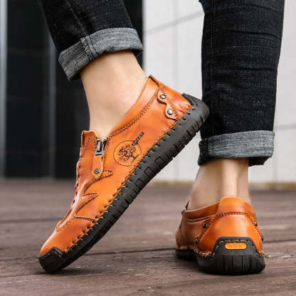 Men's Casual Soft Leather Shoes-My Soft Slipper