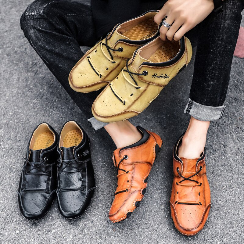 Men's Handmade Lightweight Loafers-My Soft Slipper