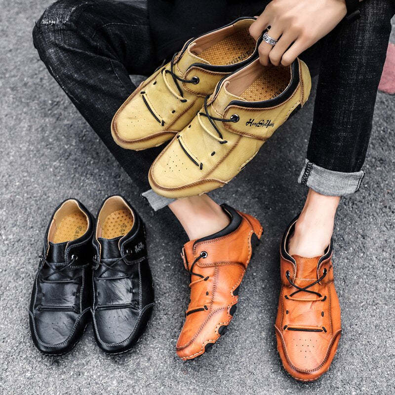 Men's Handmade Lightweight Loafers-My Soft Slipper