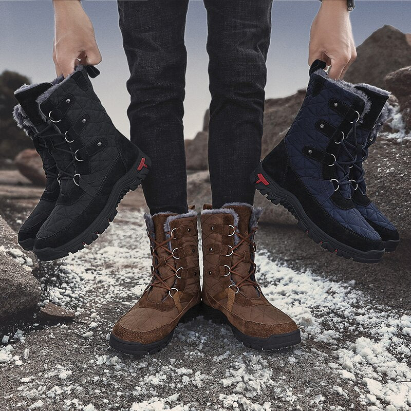 Winter Warm Plush Snow Boots For Men-My Soft Slipper