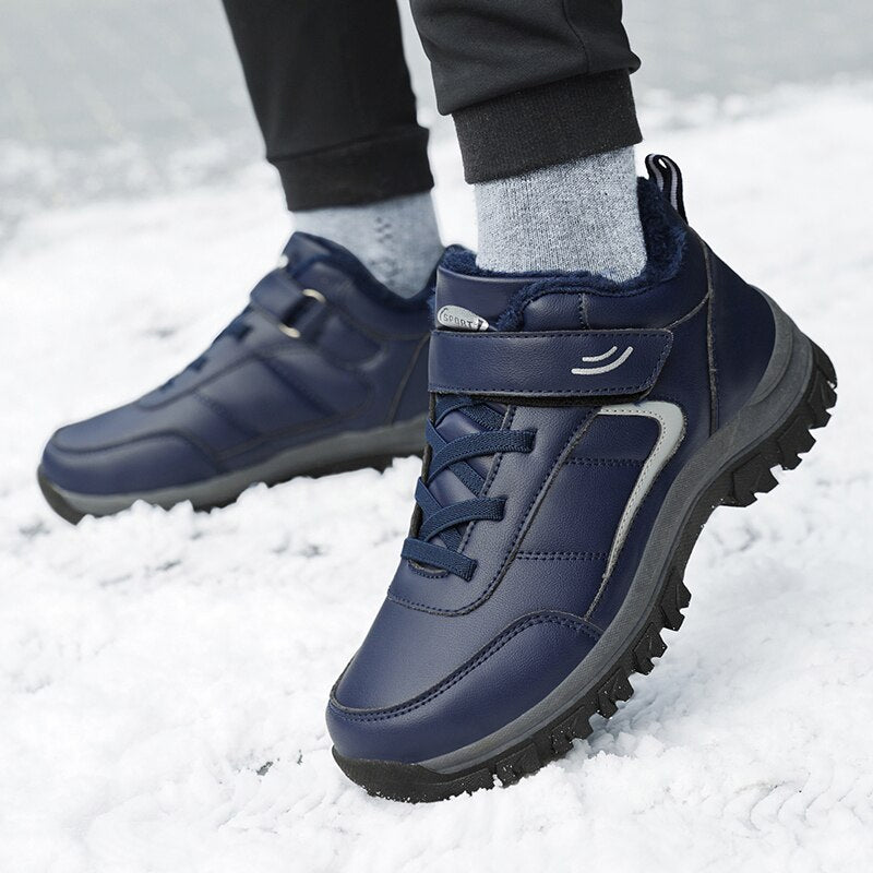 Men's Winter Lace-Up Ankle Boots-My Soft Slipper