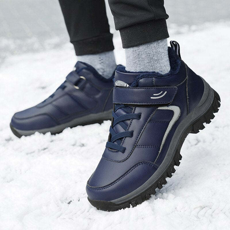 Men's Winter Lace-Up Ankle Boots-My Soft Slipper