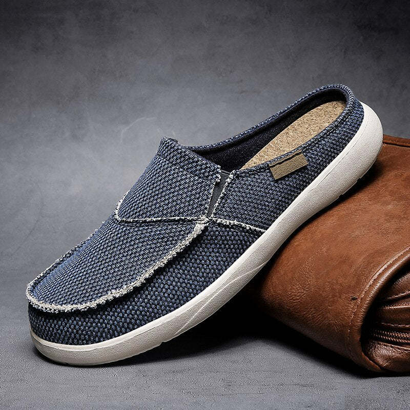 Summer Denim Canvas Men Breathable Casual Shoes-My Soft Slipper