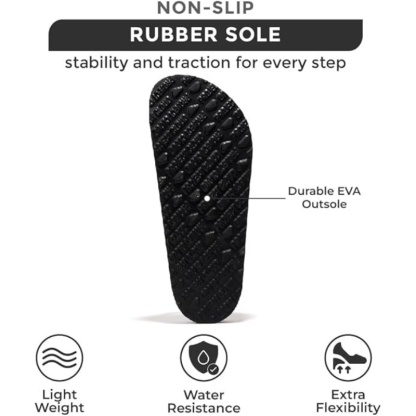Adjustable Straps Leather Buckle Slides With Cork Footbed-My Soft Slipper