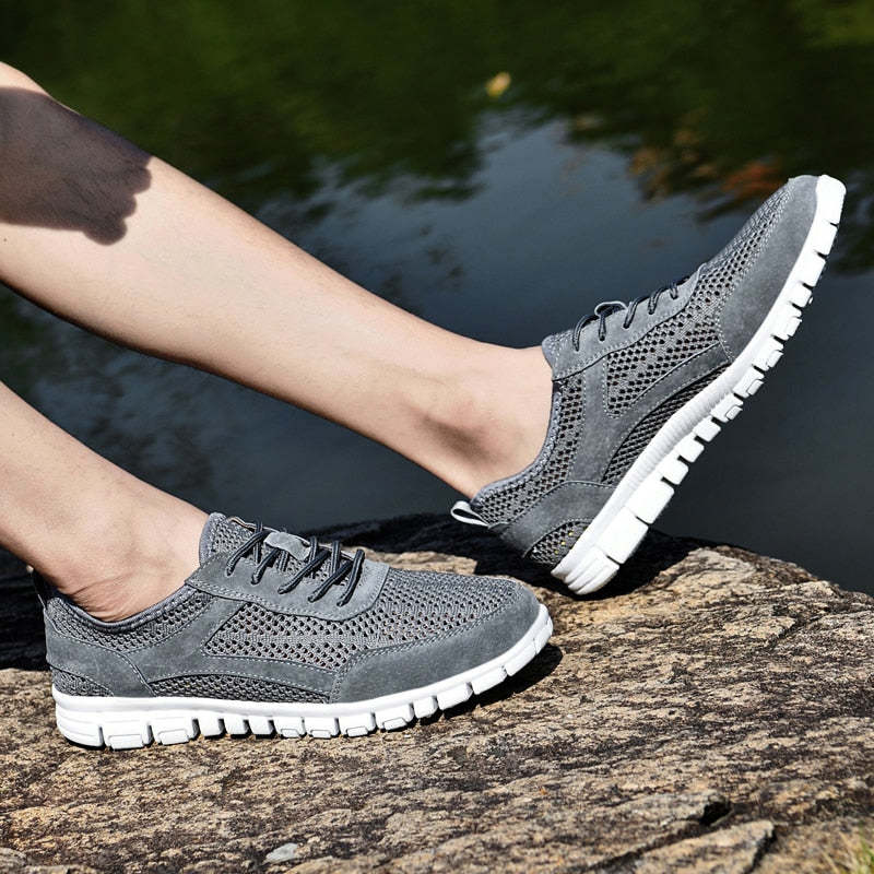 Fashion Spring Casual Comfortable Mesh Men's Shoes-My Soft Slipper