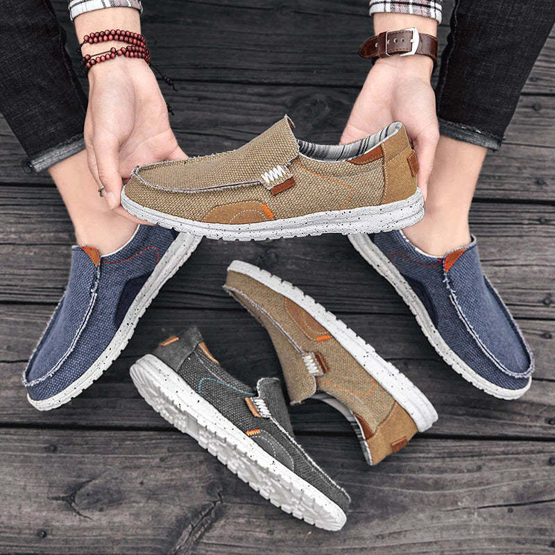 Men's Vulcanize Canvas Shoes-My Soft Slipper