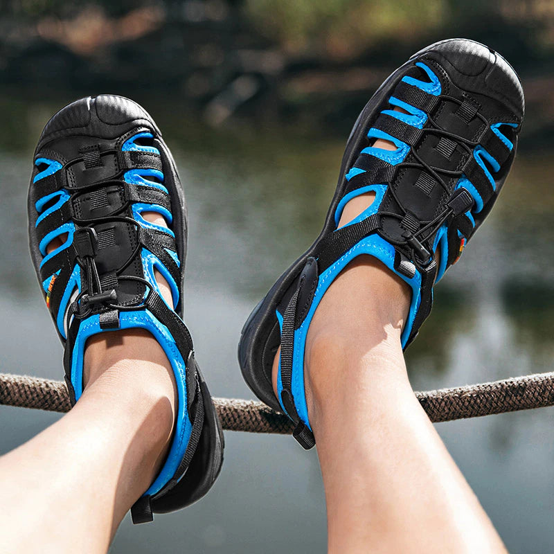 Summer Genuine Leather Men Sandals-My Soft Slipper