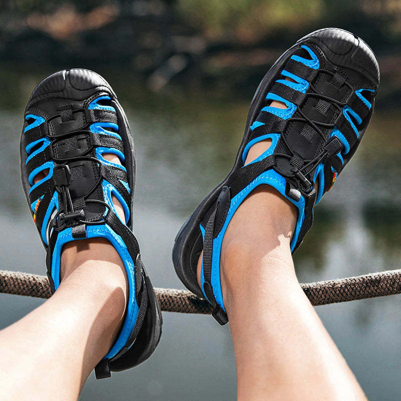 Summer Genuine Leather Men Sandals-My Soft Slipper