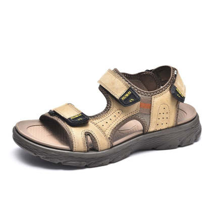 Men's Summer Genuine Leather Sandals-My Soft Slipper