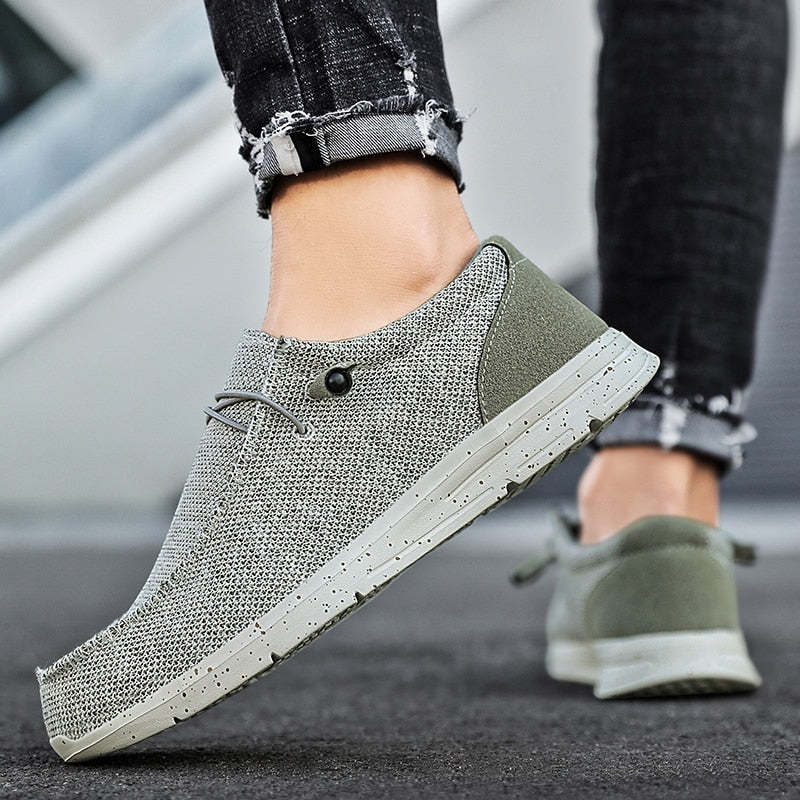 Men's Breathable Canvas Shoes-My Soft Slipper