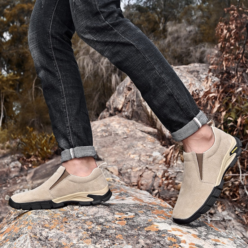 Men's Leather Casual Shoes-My Soft Slipper