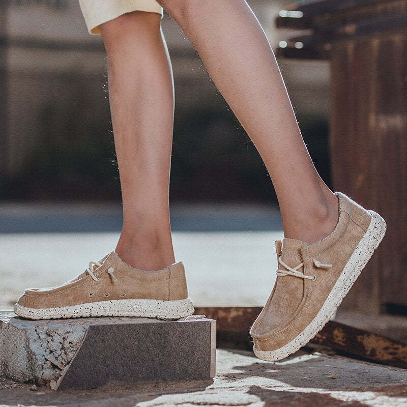 Summer Men's Comfortable Canvas Shoes-My Soft Slipper