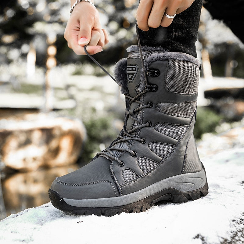 High Men Waterproof Outdoor Boots-My Soft Slipper