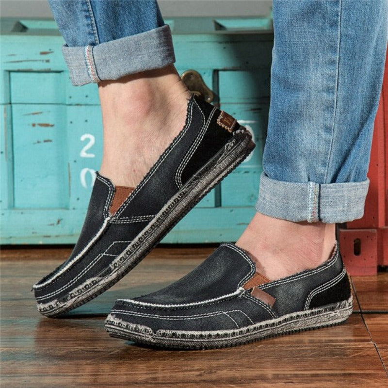 Men's Denim Classic Canvas Shoes-My Soft Slipper