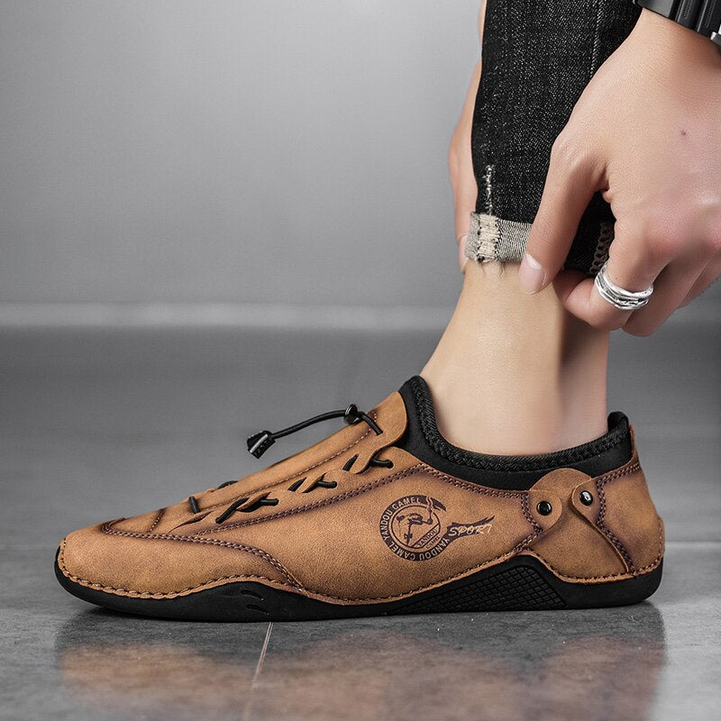 Handmade Artificial Leather Men's Shoes-My Soft Slipper