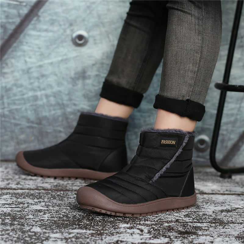 Waterproof Winter Non-Slip Ankle Boots-My Soft Slipper