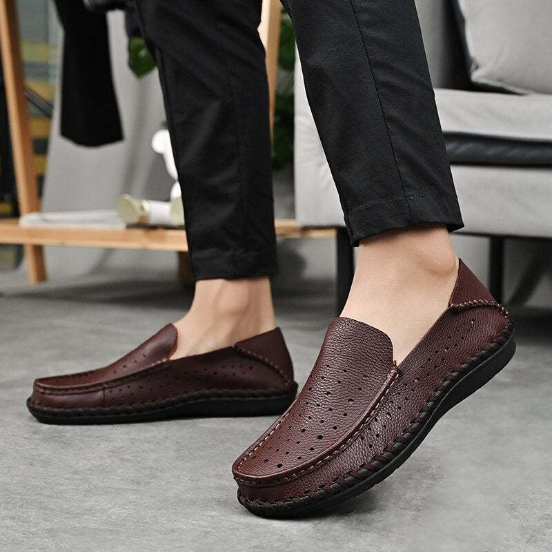 Casual Genuine Leather Shoes-My Soft Slipper
