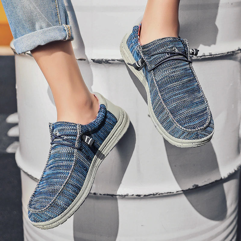 Men Breathable Fashion Canvas Shoes-My Soft Slipper