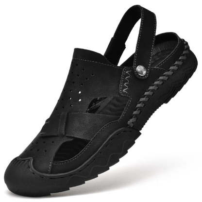 Outdoor Genuine Leather Beach Sandals-My Soft Slipper