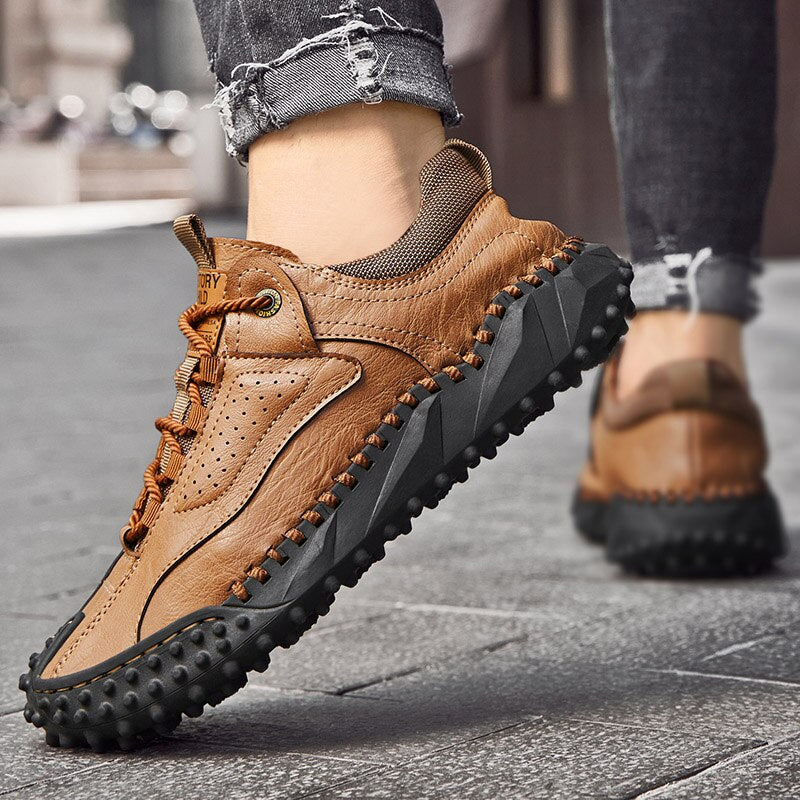 Men's Soft Leather Comfortable Shoes-My Soft Slipper