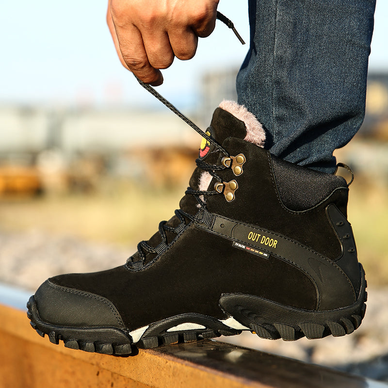 Men's Warm Plush Ankle Boots-My Soft Slipper