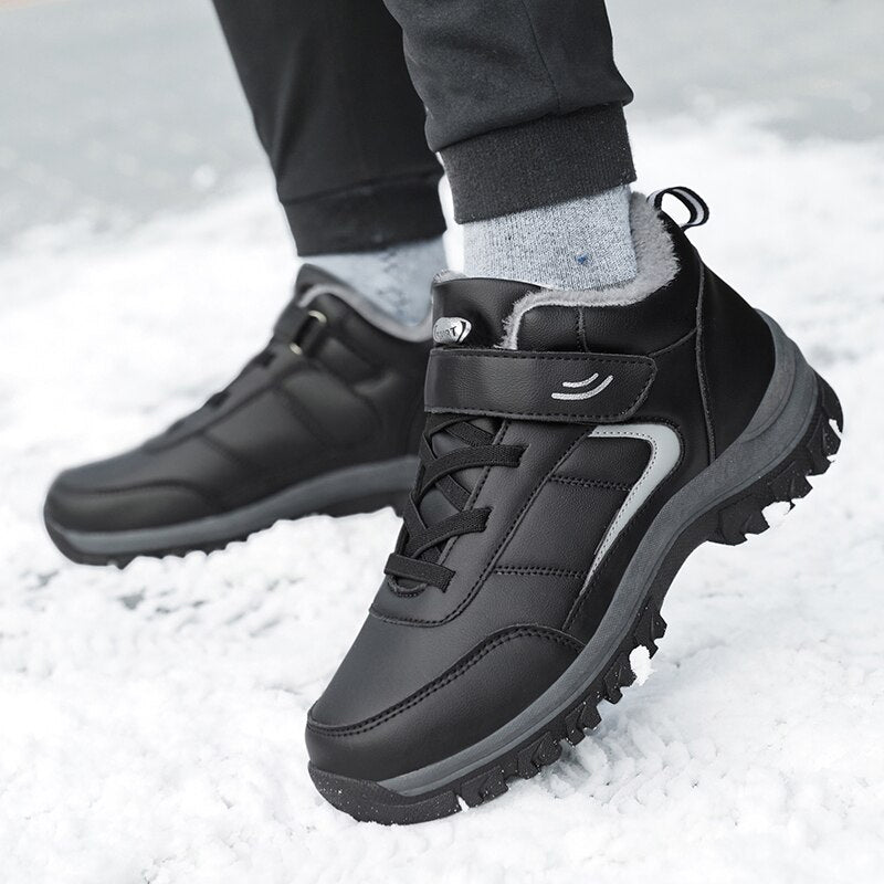 Men's Winter Lace-Up Ankle Boots-My Soft Slipper