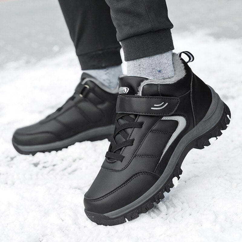 Men's Winter Lace-Up Ankle Boots-My Soft Slipper