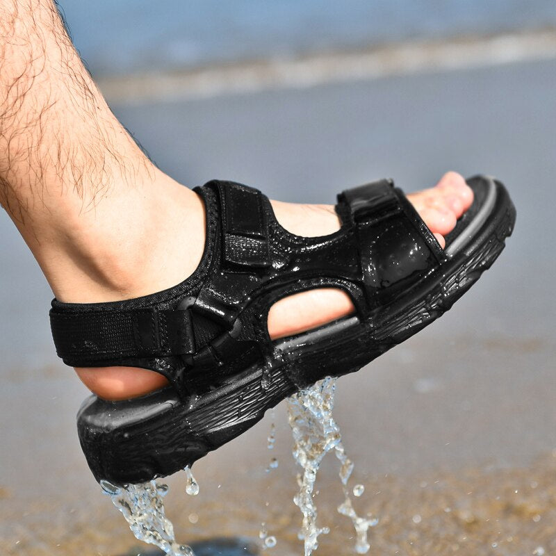Men's Comfortable Summer Leather Sandals-My Soft Slipper