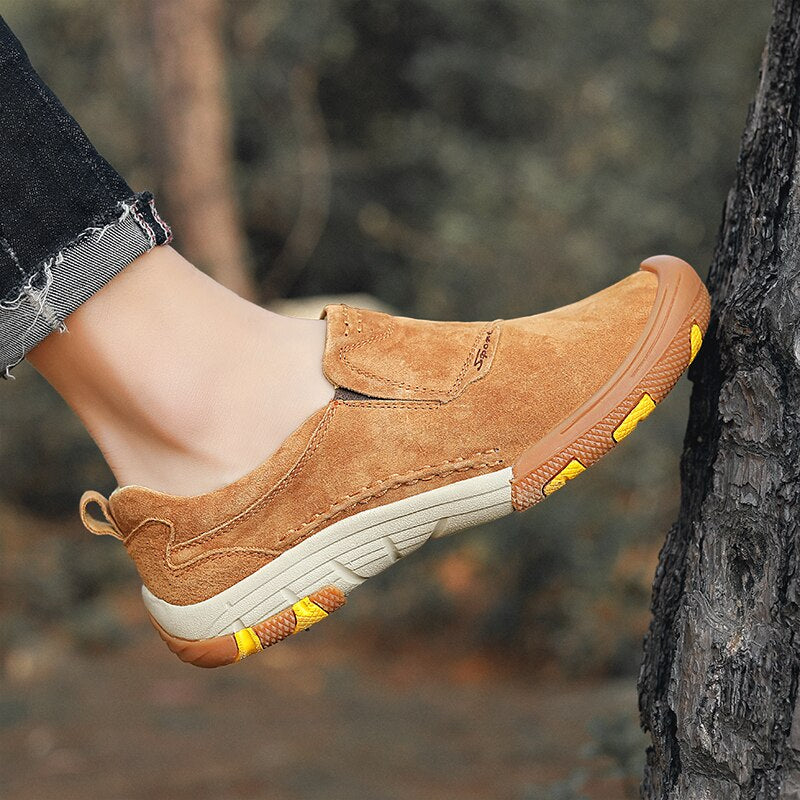 Genuine Leather Men's Comfortable Loafers-My Soft Slipper