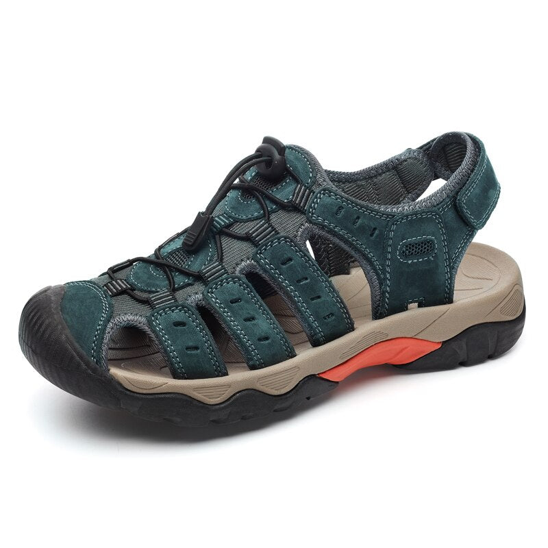 Soft Genuine Outdoor Summer Leather Sandals-My Soft Slipper