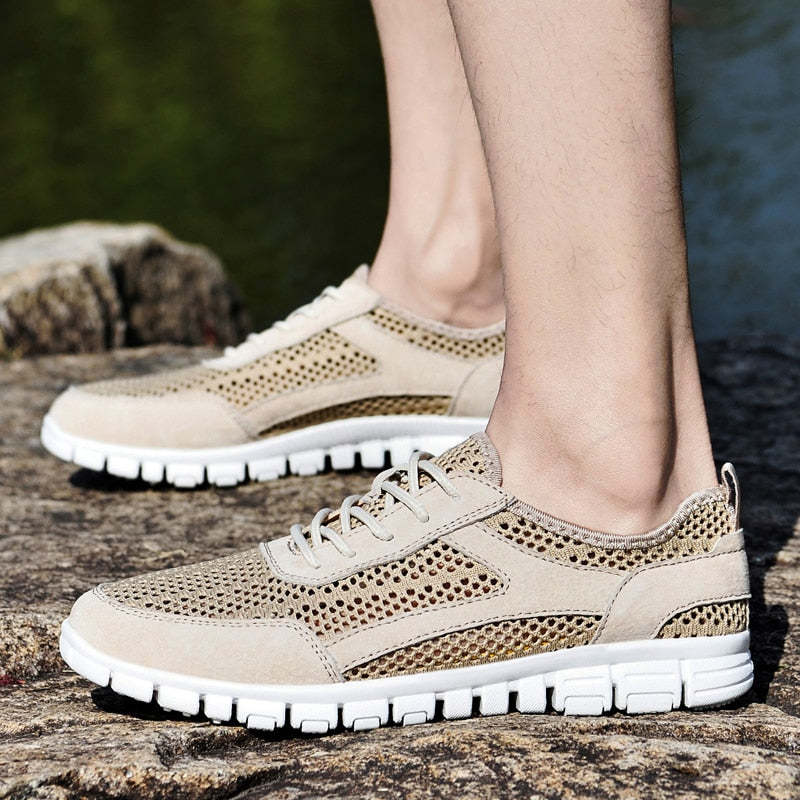 Fashion Spring Casual Comfortable Mesh Men's Shoes-My Soft Slipper