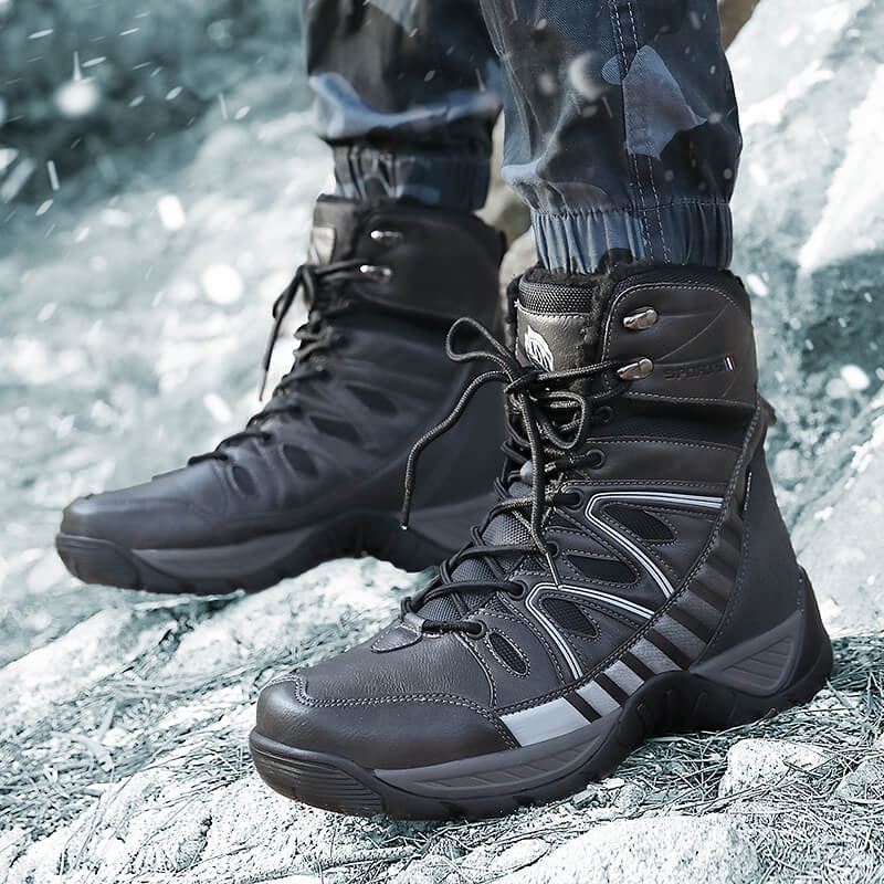Warm Plush Snow High Top Men's Boots-My Soft Slipper