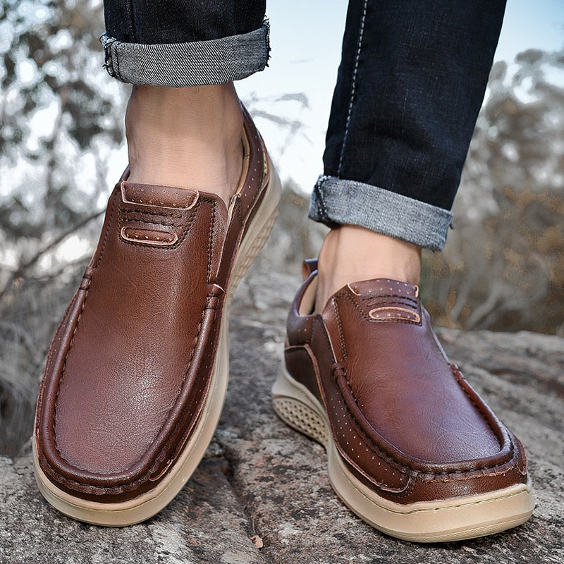 Anti-Slip Rubber Loafers Shoes-My Soft Slipper