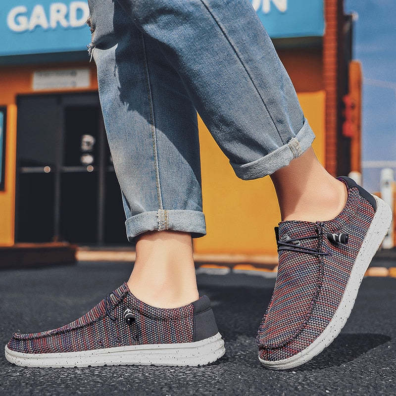 Men Breathable Fashion Canvas Shoes-My Soft Slipper