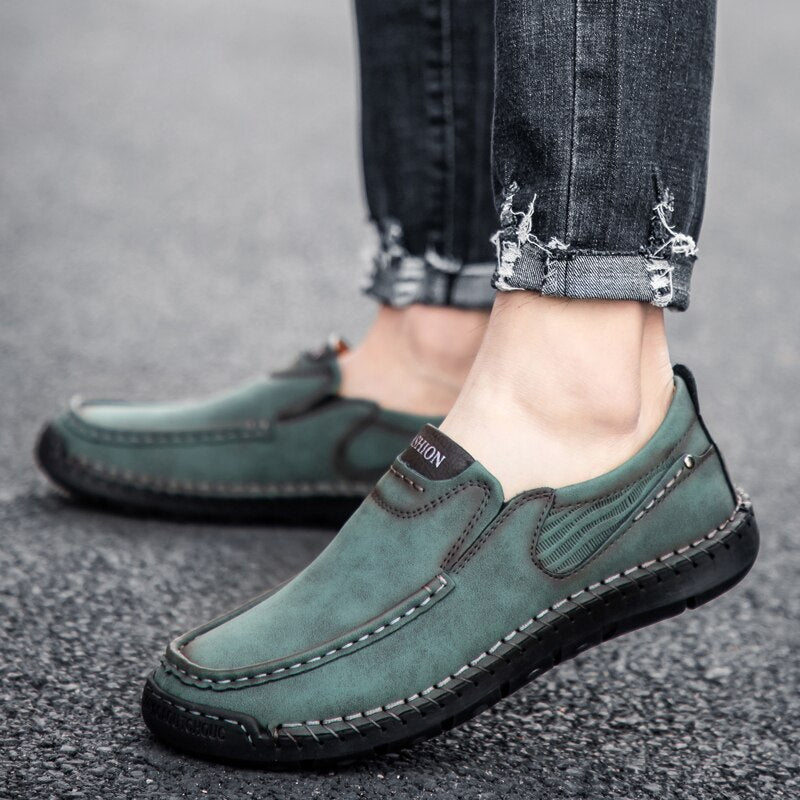 Men's Soft Leather Outdoor Loafers-My Soft Slipper
