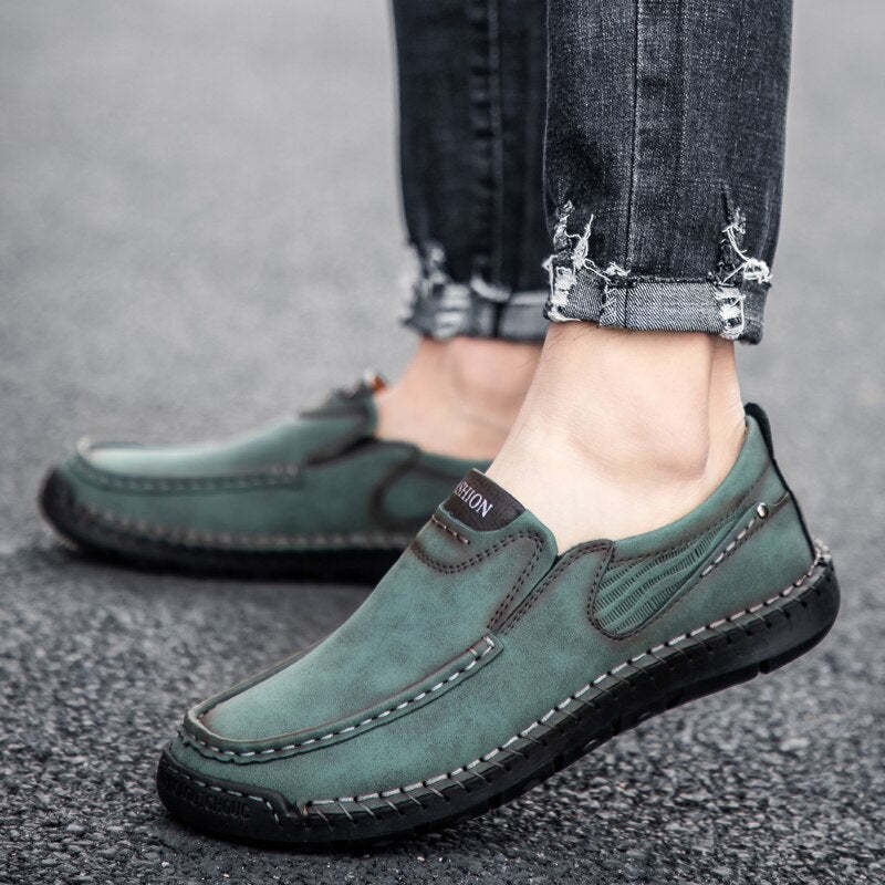 Men's Soft Leather Outdoor Loafers-My Soft Slipper