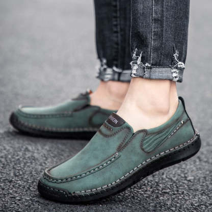 Men's Soft Leather Outdoor Loafers-My Soft Slipper